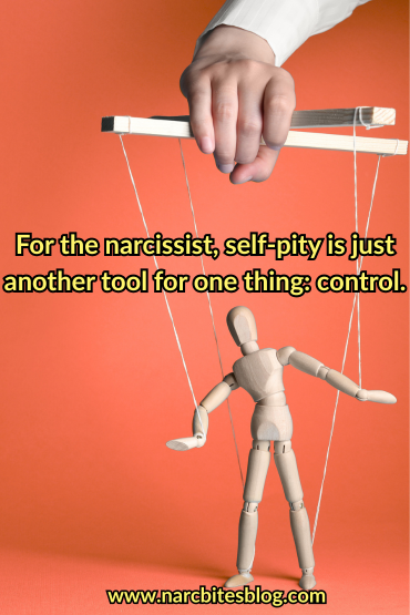For the narcissist, self-pity is just another tool for one thing: control - quote
