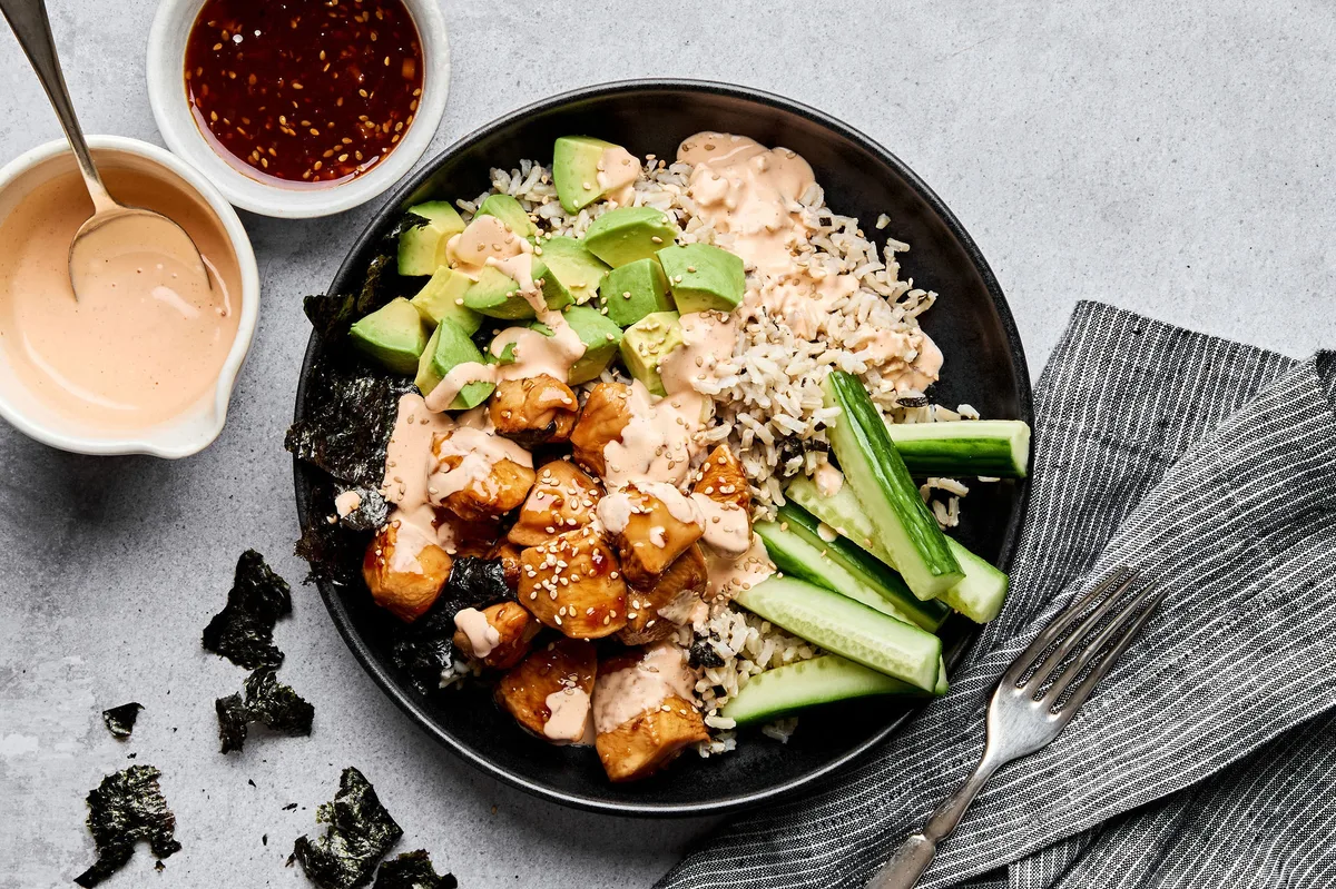 Chicken Teriyaki Sushi Bowl