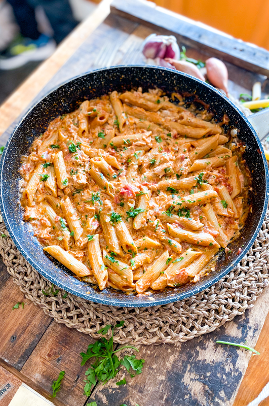 One-Pan Creamy Tuna Pasta