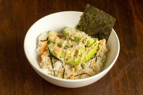 Deconstructed Spicy Avocado Sushi Bowl