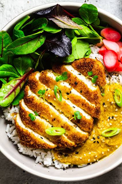 Lazy Cat Kitchen's Vegan Tofu Katsu Curry