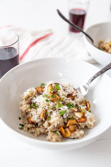 Vegan Portobello Mushroom Risotto