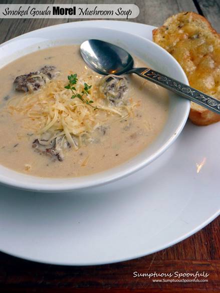 Smoked Gouda Morel Mushroom Soup