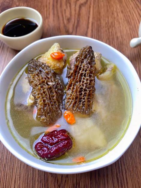 Morel Mushroom Chicken Soup