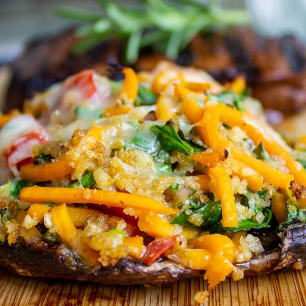 Vegetarian Stuffed Portobello Mushrooms