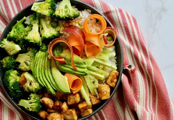 Deconstructed Veggie Sushi Bowl