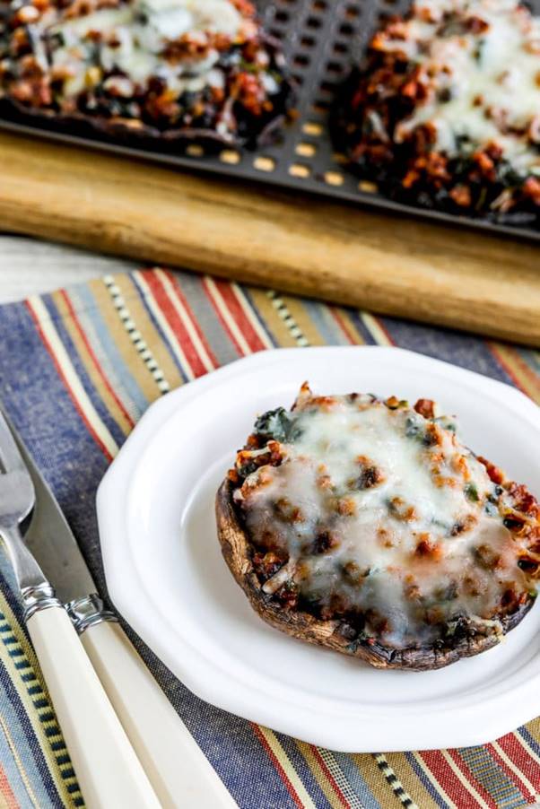 Grilled Stuffed Portobello Mushrooms