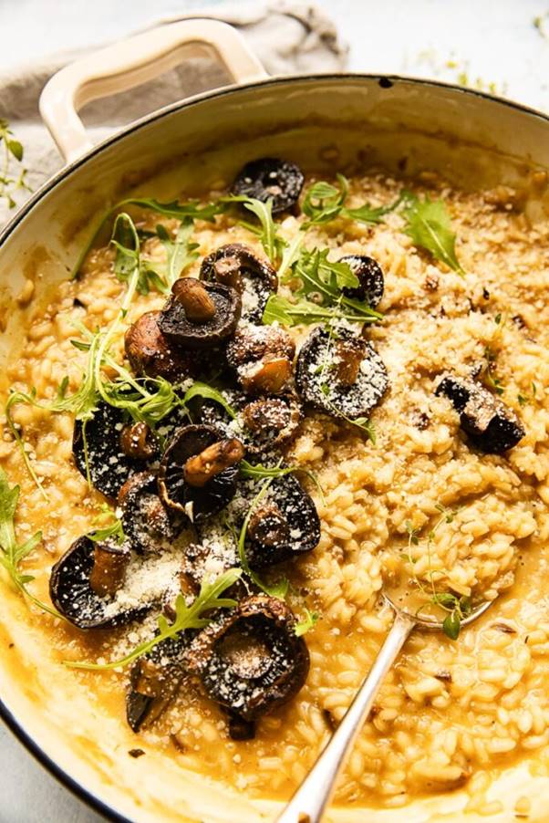 Roasted Mushroom Risotto