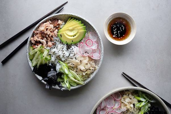 Simple Deconstructed Sushi Bowls
