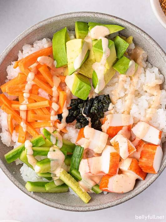 California Roll Sushi Bowls