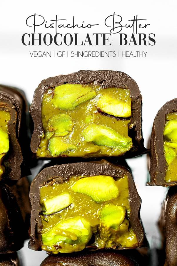 Pistachio Butter Chocolate Bars 