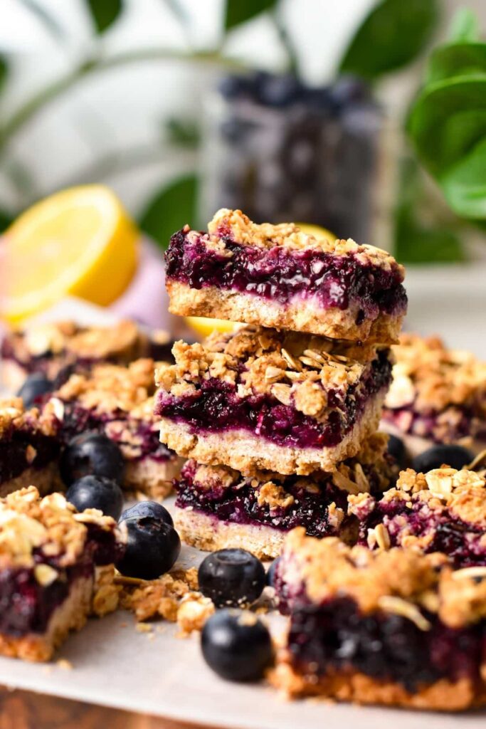 Vegan Blueberry Breakfast Bars
