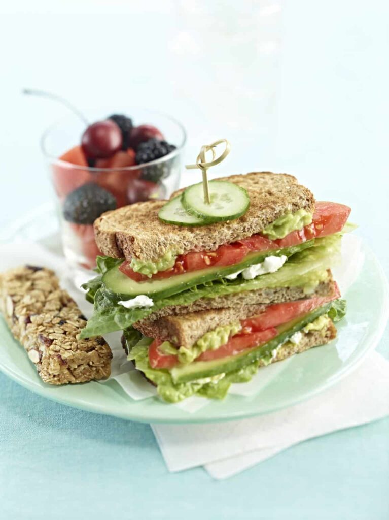 Tasty Hummus Sandwich